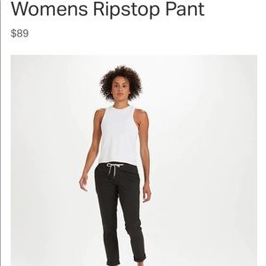 Vuori Ripstop pant- charcoal